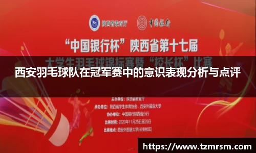 西安羽毛球队在冠军赛中的意识表现分析与点评
